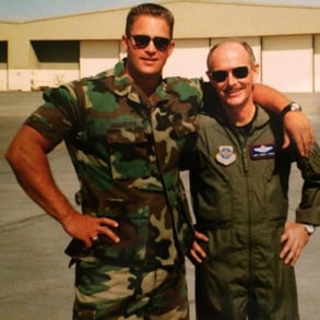 Wes in the Air Force returning from the Middle East in 1995.